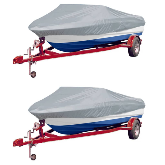 vidaXL Veneensuojat 2 kpl harmaa pituus 488-564 cm leveys 239 cm