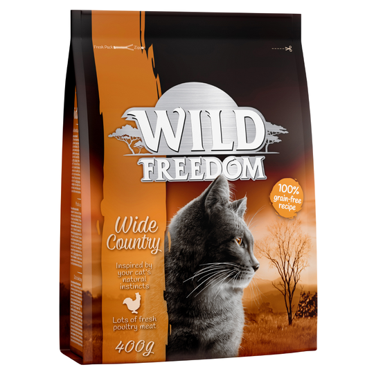 Kokeile nyt: Wild Freedom -kissanruoka - viljaton - Adult "Wide Country" Poultry 400 g (kuivaruoka)