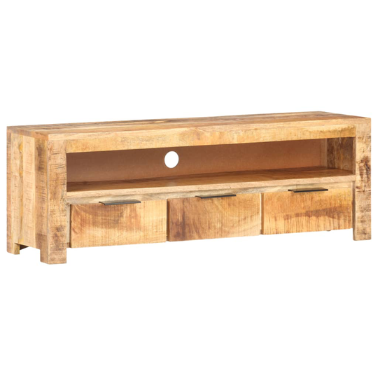 vidaXL TV-taso 119x30x41 cm karkea mangopuu