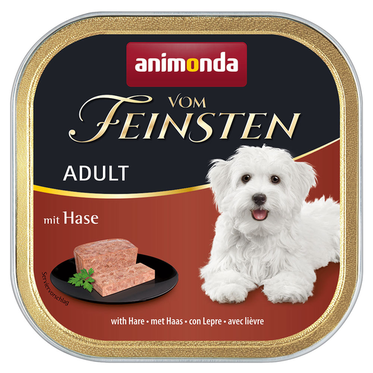 6 x 150 g Animonda vom Feinsten koiranruoka: 5 + 1 kaupan päälle! - Adult: jänis