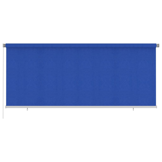 vidaXL Rullaverho ulkotiloihin 350x140 cm sininen HDPE