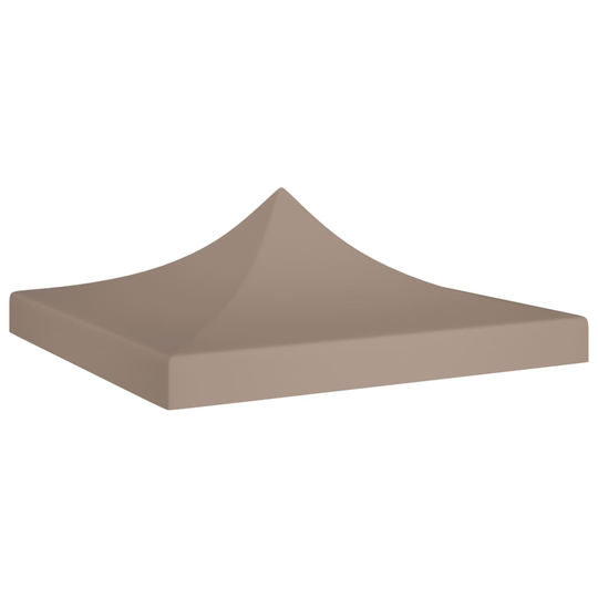 vidaXL Juhlateltan katto 3x3 m harmaanruskea 270 g/m²