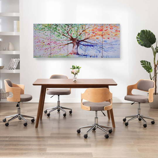 vidaXL Kanvaasitaulusarja variseva puu monivärinen 200 x 80 cm