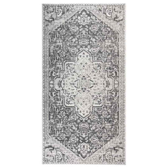 vidaXL Ulkomatto litteä kudos 80x150 cm vaaleanharmaa