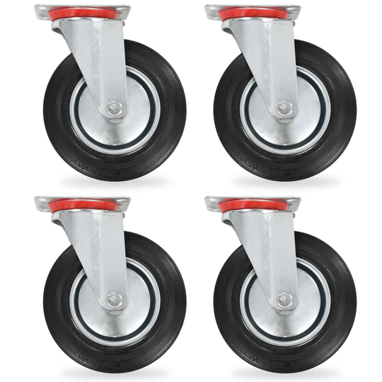 vidaXL Rullapyörät 8 kpl 200 mm