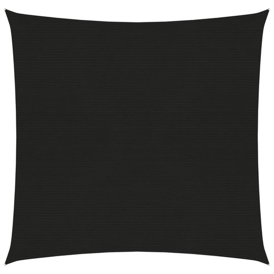 vidaXL Aurinkopurje 160 g/m² musta 2x2 m HDPE