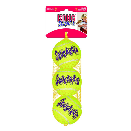 KONG SqueakAir Balls - 3 kpl, S: Ø 5 cm