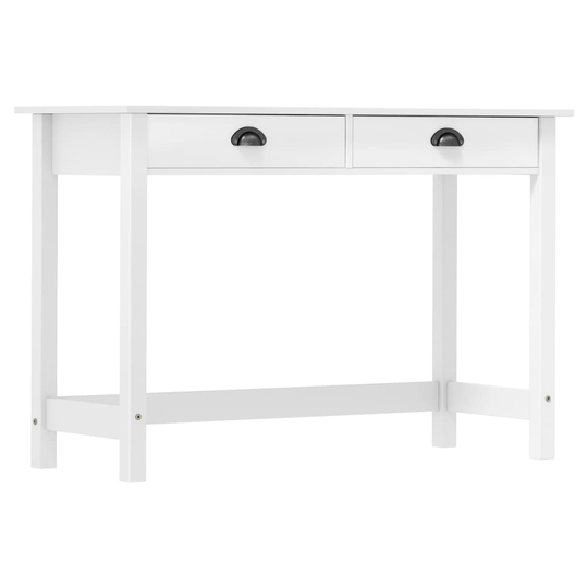 vidaXL Sivupöytä Hill Range 2 laatikolla 110x45x74 cm täysi mänty