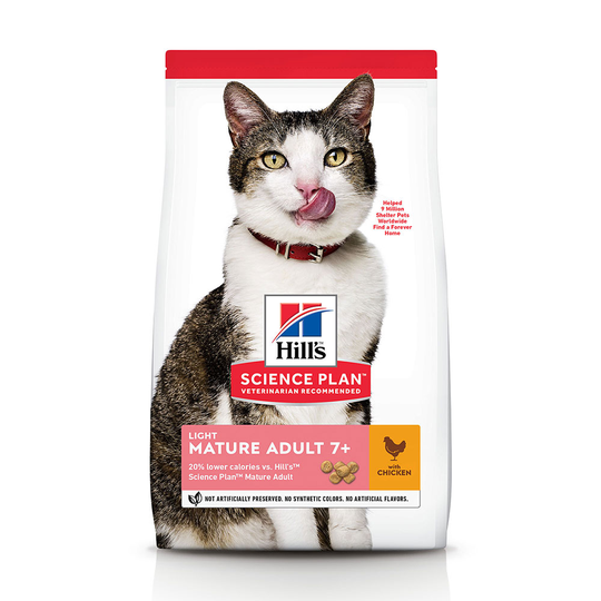 Hill's Science Plan -kissanruoka erikoishintaan! - Mature Adult Light Chicken (7 kg)