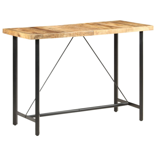 vidaXL Baaripöytä 150x70x107 cm karkea mangopuu