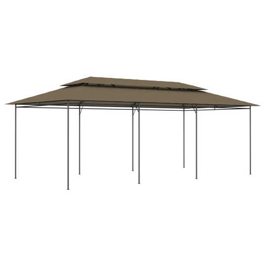vidaXL Huvimaja 600x298x270 cm ruskeanharmaa 180 g/m²