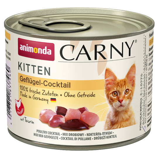 Animonda Carny Kitten 6 x 200 g - siipikarja-cocktail