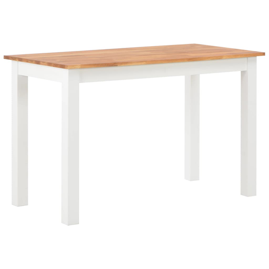 vidaXL Ruokapöytä 120x60x74 cm täysi tammi