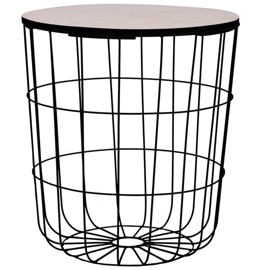 vidaXL Sohvapöytä musta Ø 39,5 cm