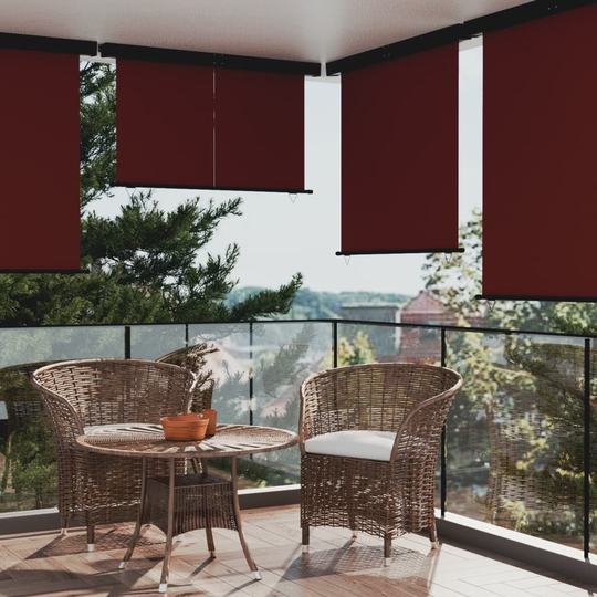 vidaXL Parvekkeen sivumarkiisi 160x250 cm ruskea