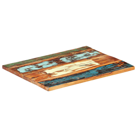 vidaXL Suorakulmainen pöytälevy 70x80 cm 25-27 mm täysi kierrätyspuu
