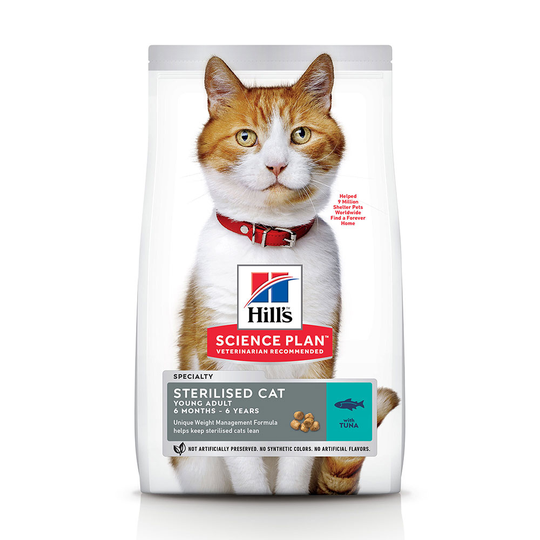 Hill's Science Plan Young Adult Sterilised Tuna - 15 kg