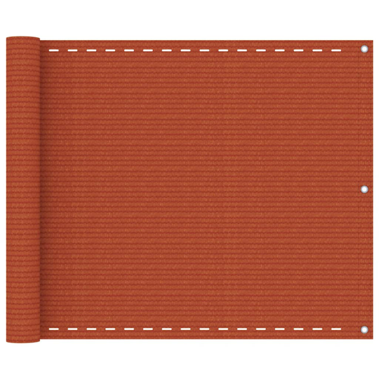 vidaXL Parvekkeen suoja oranssi 75x400 cm HDPE
