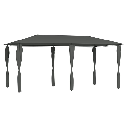 vidaXL Huvimaja sivuseinillä 3x6x2,6 m antrasiitti 160 g/m²