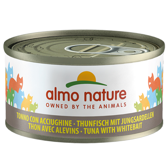 Almo Nature Legend kissanruoka 24 x 70 : 20 + 4 kaupan päälle! - tonnikala & sardellinpoikaset