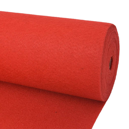 vidaXL Näyttelymatto pelkistetty 1,2x12 m punainen