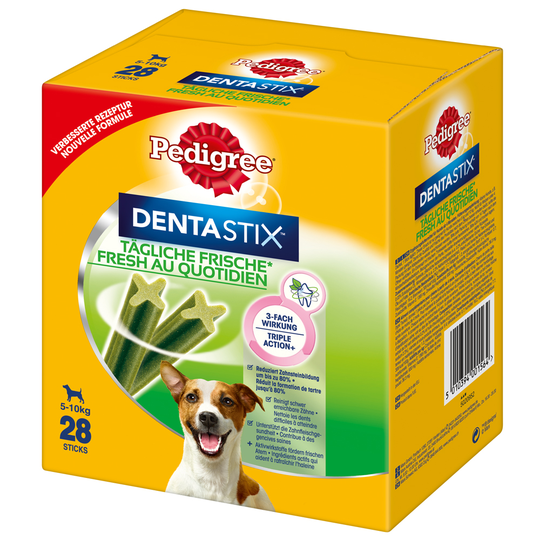 Säästöpakkaus! 168 x Pedigree DentaStix Daily Oral Care / Fresh - Fresh - pienille koirille (5-10 kg)