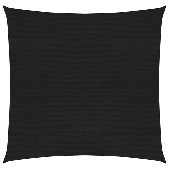 vidaXL Aurinkopurje 160 g/m² musta 2,5x2,5 m HDPE