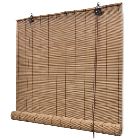 vidaXL Rullaverho bambu 150x160 cm ruskea