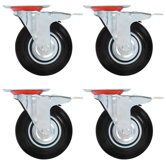vidaXL Rullapyörät 12 kpl 125 mm