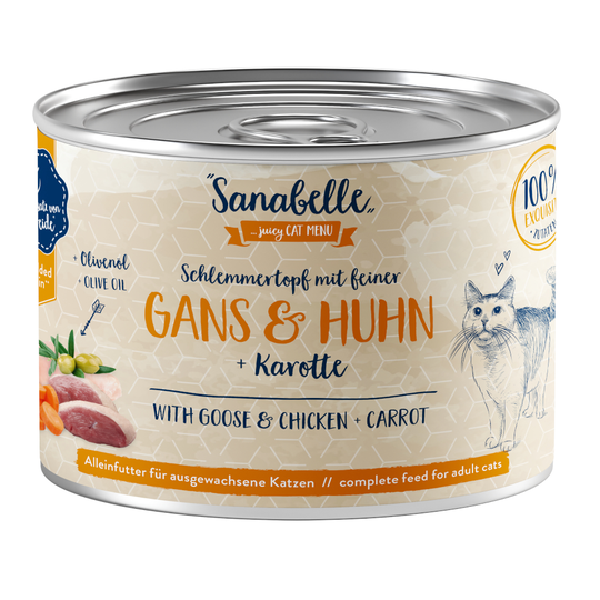 Sanabelle All Meat 6 x 180 g - nauta & kalkkuna