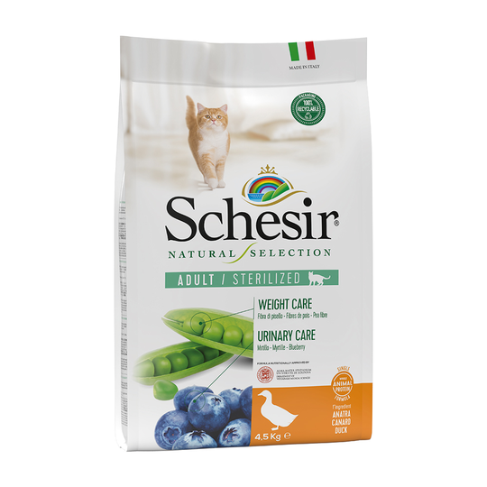 Schesir Natural Selection Adult Sterilized - ankka - 4,5 kg