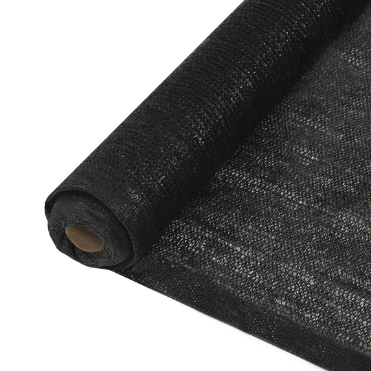 vidaXL Näkösuoja HDPE 1x25 m musta 150 g/m²