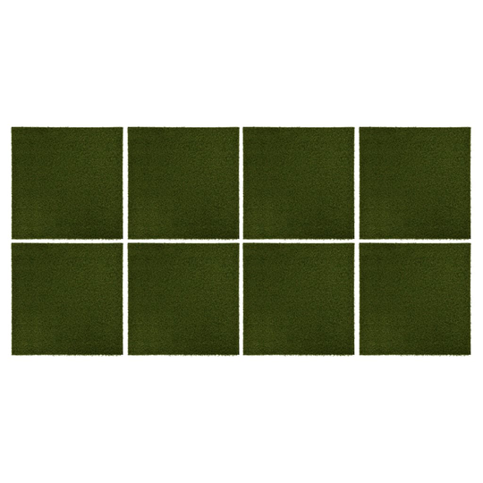 vidaXL Keinonurmilevyt 8 kpl 50x50x2,5 cm kumi