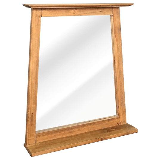 vidaXL Kylpyhuoneen peili kierrätetty mänty 70x12x79 cm