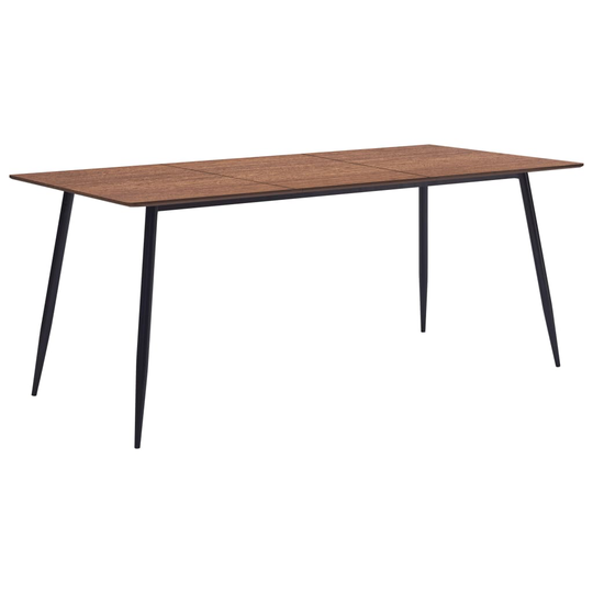 vidaXL Ruokapöytä ruskea 200x100x75 cm MDF