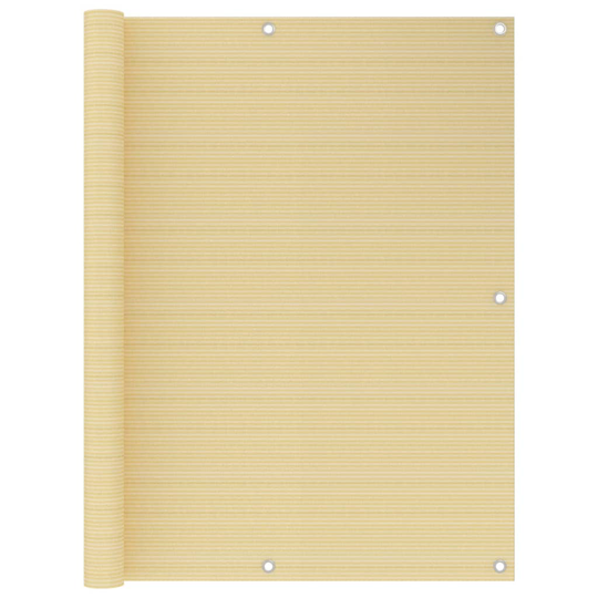 vidaXL Parvekkeen suoja beige 120x600 cm HDPE