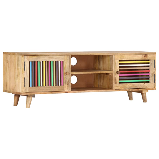 vidaXL TV-taso 120x30x40 cm mangopuu