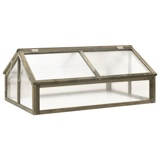 vidaXL Kasvihuone harmaa 114x80x50 cm kuusi