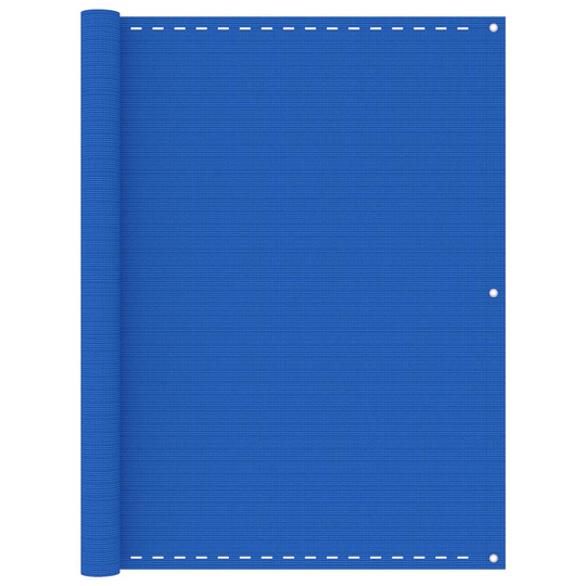 vidaXL Parvekkeen suoja sininen 120x500 cm HDPE