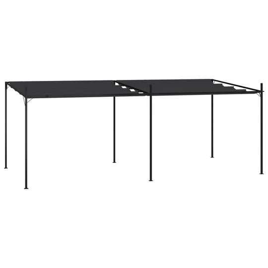 vidaXL Katos sisäänvedettävällä katolla 600x300x233 cm antrasiitti
