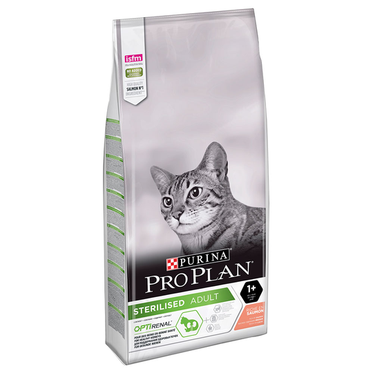 Pro Plan kissanruoka 10 kg: 9 +1 kg kaupan päälle! - 10 Kg Sterilised Rich in Salmon