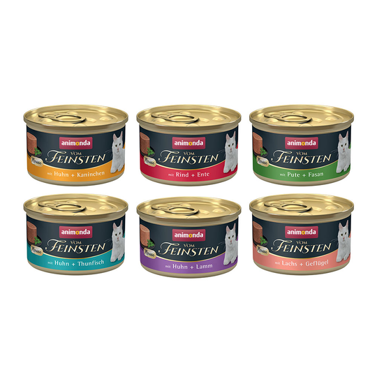 Animonda Vom Feinsten Adult 72 x 85 g - mousse-lajitelma (6 makua)