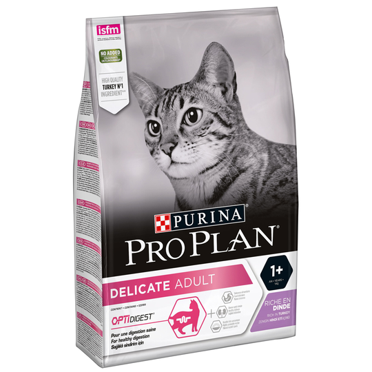 Pro Plan kissanruoka 10 kg: 9 +1 kg kaupan päälle! - 10 Kg Delicate Rich in Turkey