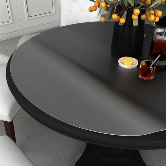 vidaXL Pöytäsuoja matta Ø 80 cm 2 mm PVC
