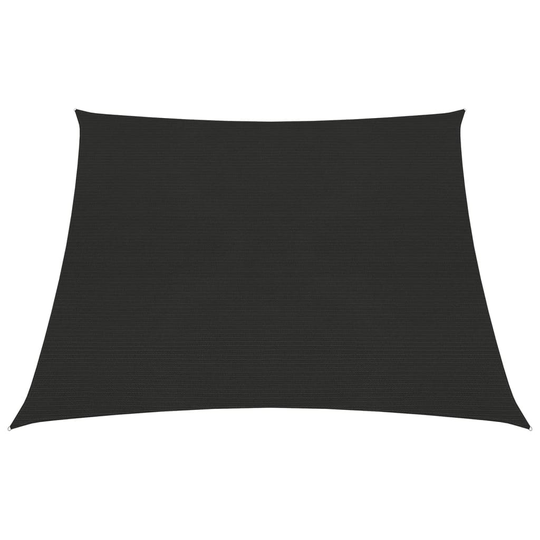 vidaXL Aurinkopurje 160 g/m² musta 4/5x3 m HDPE