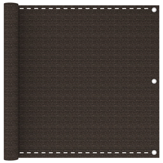 vidaXL Parvekkeen suoja ruskea 90x300 cm HDPE