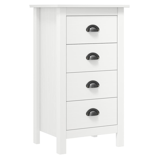 vidaXL Lipasto Hill Range valkoinen 46x35x80 cm täysi mänty