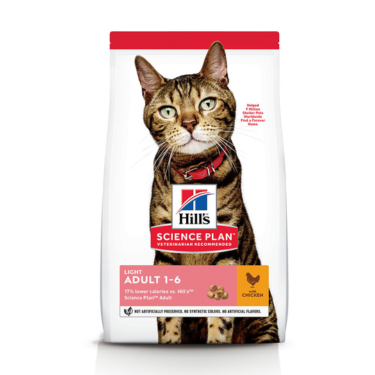 Hill's Science Plan -kissanruoka erikoishintaan! - Adult Light Chicken (3 kg)