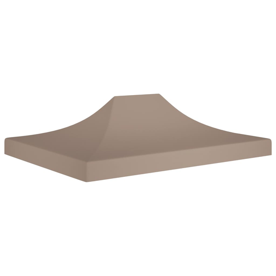 vidaXL Juhlateltan katto 4x3 m harmaanruskea 270 g/m²