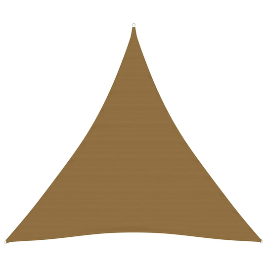 vidaXL Aurinkopurje 160 g/m² harmaanruskea 3,6x3,6x3,6 m HDPE